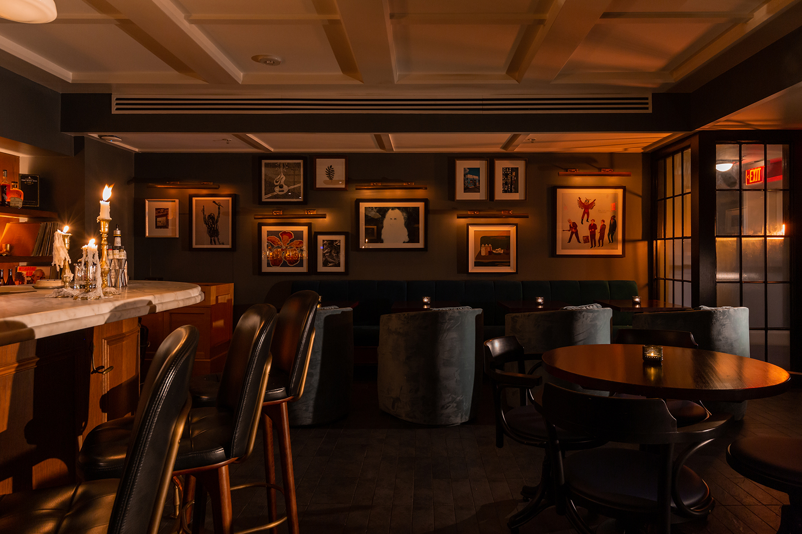 The Vinyl Room lounge interior