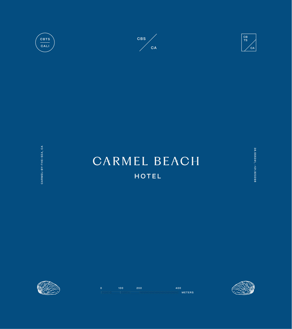 Carmel Beach Hotel — logo family